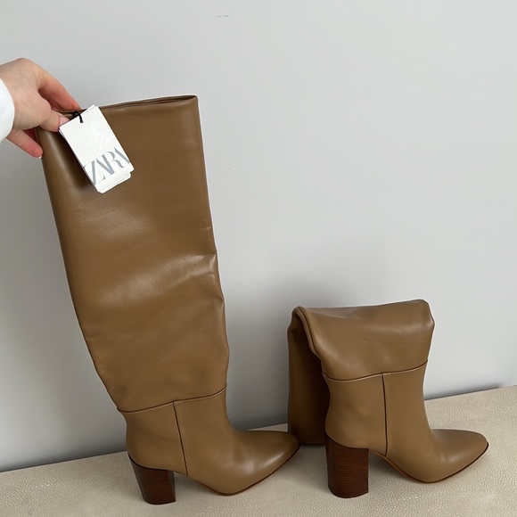 Tall Leather healed Boots - Picture 5 of 5